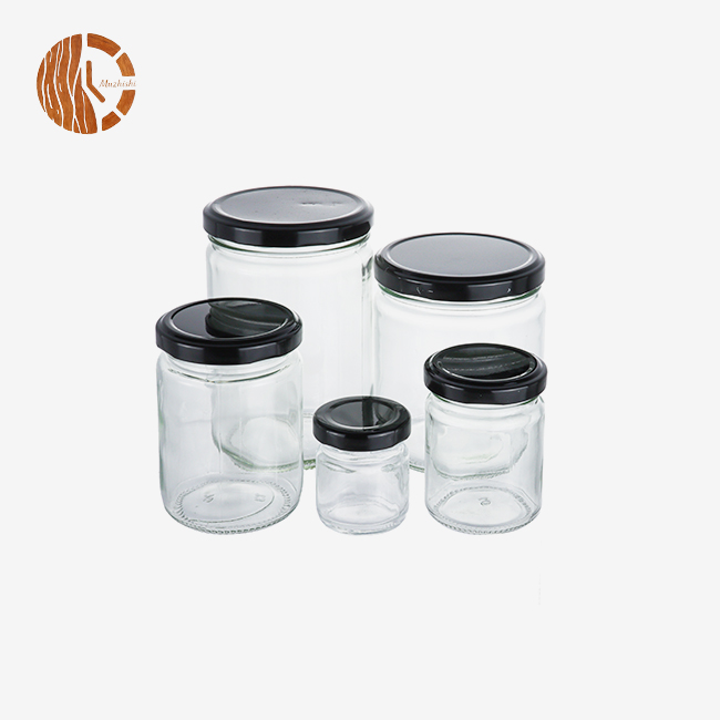 Multi-size Glass Food Storage Containers with Black Screw Lids